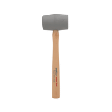 Load image into Gallery viewer, Estwing DH-12N 12oz No-Mar Gray Deadhead Rubber Mallet, Wood Handle
