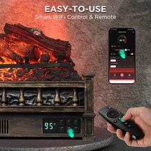 Carregar imagem no visualizador da galeria, Eternal Flame EF26-LG Smart Electric Fireplace Logs, WiFi Enabled

