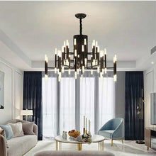 Load image into Gallery viewer, Mirodemi® Gold/Black Postmodern LED Chandelier For Living Room, Lobby, Restaurant
