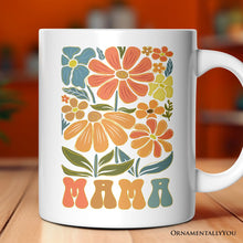 Load image into Gallery viewer, Boho Floral Mama Mug, Retro Color Flowers Gift for Mothers
