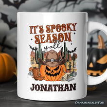 Carregar imagem no visualizador da galeria, It's Spooky Season Y'all Personalized Mug, Funny Western Halloween Gift with Custom Name
