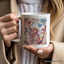 Carregar imagem no visualizador da galeria, Patriotic Statue of Liberty and Fireworks Personalized Mug, Festive 4th of July Gift with Custom Name
