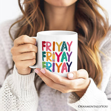 Carregar imagem no visualizador da galeria, Friday Teacher Mug, Friyay Weekend Vibes Gift
