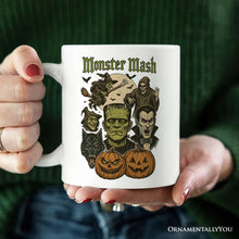 Carregar imagem no visualizador da galeria, Monster Mash Classic Personalized Mug, Halloween Spooky Monsters Gift with Custom Name
