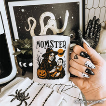 Carregar imagem no visualizador da galeria, Momster Personalized Mug for Spooky Season, Witchy Halloween Gift with Custom Name for Moms
