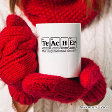Carregar imagem no visualizador da galeria, Teacher The Inspirational Element Personalized Mug, Periodic Table Appreciation Gift with Custom Name
