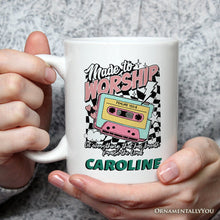 Carregar imagem no visualizador da galeria, Made to Worship Christian Retro Personalized Mug, Psalm 150:6 Bible Verse Gift with Custom Name
