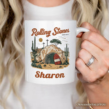 Carregar imagem no visualizador da galeria, Rolling Stones Christian Personalized Mug, He is Risen Easter Gift with Custom Name
