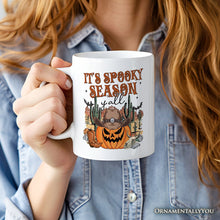 Carregar imagem no visualizador da galeria, It's Spooky Season Y'all Personalized Mug, Funny Western Halloween Gift with Custom Name
