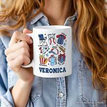 Carregar imagem no visualizador da galeria, Retro Game Day Baseball Personalized Mug, Sports Lover Gift with Custom Name
