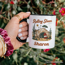 Carregar imagem no visualizador da galeria, Rolling Stones Christian Personalized Mug, He is Risen Easter Gift with Custom Name
