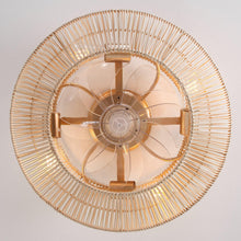 Cargar imagen en el visor de la galería, 20 Inch Flora DC Motor Farmhouse Flush Mount Ceiling Fan with Light

