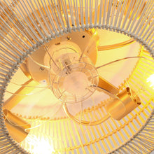 Cargar imagen en el visor de la galería, 20 Inch Flora DC Motor Farmhouse Flush Mount Ceiling Fan with Light
