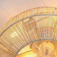 Cargar imagen en el visor de la galería, 20 Inch Flora DC Motor Farmhouse Flush Mount Ceiling Fan with Light
