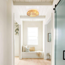Cargar imagen en el visor de la galería, 20 Inch Flora DC Motor Farmhouse Flush Mount Ceiling Fan with Light
