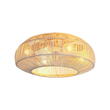 Cargar imagen en el visor de la galería, 20 Inch Flora DC Motor Farmhouse Flush Mount Ceiling Fan with Light
