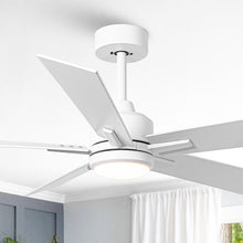 Load image into Gallery viewer, 48&quot; DC Motor 5 Blades Modern Downrod Mount Ceiling Fan
