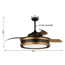 Carregar imagem no visualizador da galeria, 52&quot; Cochin Smart Fan with LED Light
