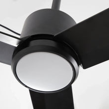 Carregar imagem no visualizador da galeria, 42 Inch Rhine Indoor/Wet Outdoor IP65 Black Anywhere Waterproof Ceiling Fan with LED Light and Convenient Hanging Hook
