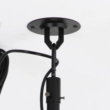 Carregar imagem no visualizador da galeria, 42 Inch Patio Guard IP65 Outdoor DC Motor Black Modern Hanging Buckle Downrod Ceiling Fan with Light
