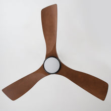 Load image into Gallery viewer, 42 Inch Patio Guard IP65 Outdoor DC Motor Black Modern Hanging Buckle Downrod Ceiling Fan with Light
