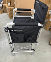 Cargar imagen en el visor de la galería, Earth Products Executive VIP Tall Directors Chair with Folding Side Table, Foldable, Zippered Carry Bag, 31&quot; Seat Height, Lightweight, 375LBS Max Load

