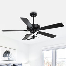 Carregar imagem no visualizador da galeria, 52 Inch Oregon DC Motor Modern Downrod Ceiling Fan with LED Light
