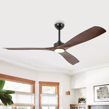 Carregar imagem no visualizador da galeria, 60 Inch Alexi DC Motor Modern Downrod Ceiling Fan with LED Light
