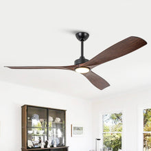 Carregar imagem no visualizador da galeria, 60 Inch Alexi DC Motor Modern Downrod Ceiling Fan with LED Light
