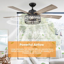 Load image into Gallery viewer, 52&quot; Divisadero Farmhouse Ceiling Fan with Remote Control
