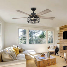 Load image into Gallery viewer, 52&quot; Divisadero Farmhouse Ceiling Fan with Remote Control
