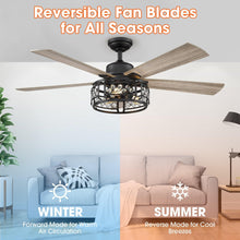 Load image into Gallery viewer, 52&quot; Divisadero Farmhouse Ceiling Fan with Remote Control
