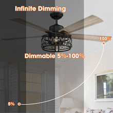 Load image into Gallery viewer, 52&quot; Divisadero Farmhouse Ceiling Fan with Remote Control

