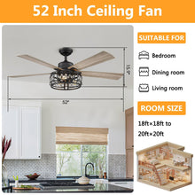Load image into Gallery viewer, 52&quot; Divisadero Farmhouse Ceiling Fan with Remote Control
