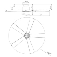 Cargar imagen en el visor de la galería, 52&quot; Flush Mount Smart Fan with LED Light
