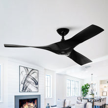 Cargar imagen en el visor de la galería, 52&quot; Wesley Industrial DC Motor Downrod Mount Reversible Ceiling Fan with Remote Control
