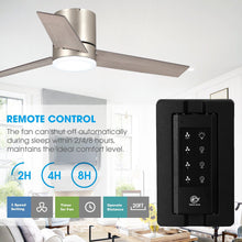 Carregar imagem no visualizador da galeria, 48&quot; Satin Nickel Flush Mount Low Profile Ceiling Fan with LED Lighting
