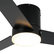 Cargar imagen en el visor de la galería, 48&quot; Flush Mount Ceiling Fan 3 Blades with LED Lighting and Remote Control
