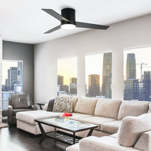 Cargar imagen en el visor de la galería, 48&quot; Flush Mount Ceiling Fan 3 Blades with LED Lighting and Remote Control
