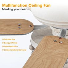 Carregar imagem no visualizador da galeria, 48&quot; New Delhi Farmhouse Flush Mount Reversible Ceiling Fan with Lighting and Remote Control
