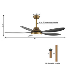 Cargar imagen en el visor de la galería, 52&quot; Punjab Smart Fan with LED Light
