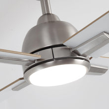 Load image into Gallery viewer, 48&quot; Linden DC Motor Downrod Mount Reversible Ceiling Fan with Lighting and Remote Control
