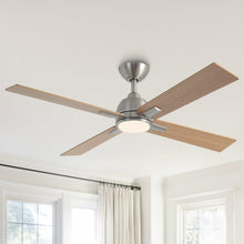 Load image into Gallery viewer, 48&quot; Linden DC Motor Downrod Mount Reversible Ceiling Fan with Lighting and Remote Control
