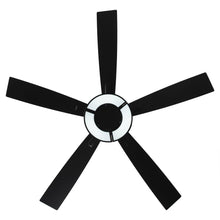 Carregar imagem no visualizador da galeria, 52&quot; 5 Blades Black Ceiling Fan with Lighting
