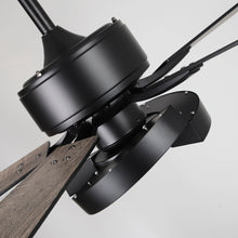 Carregar imagem no visualizador da galeria, 52&quot; 5 Blades Black Ceiling Fan with Lighting
