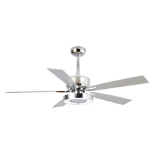 Cargar imagen en el visor de la galería, 52&quot; Vendome Industrial DC Motor Downrod Mount Reversible Ceiling Fan with Lighting and Remote Control
