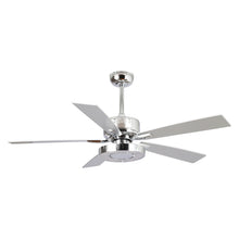 Cargar imagen en el visor de la galería, 52&quot; Vendome Industrial DC Motor Downrod Mount Reversible Ceiling Fan with Lighting and Remote Control
