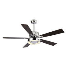 Cargar imagen en el visor de la galería, 52&quot; Vendome Industrial DC Motor Downrod Mount Reversible Ceiling Fan with Lighting and Remote Control
