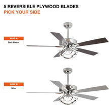 Carregar imagem no visualizador da galeria, 52&quot; Zelda Modern DC Motor Downrod Mount Reversible Ceiling Fan with Lighting and Remote Control
