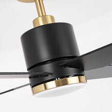 Carregar imagem no visualizador da galeria, 52&quot; Ashby Industrial Satin Nickel DC Motor Ceiling Fan with LED Lighting and Remote Control
